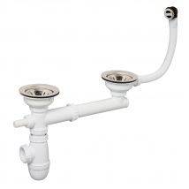 Equipement Évier Inox 2 Cuves Diam.90 Mm - Valentin