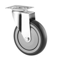 Tente - Roulette À Platine Pivotante Caoutchouc Diam. 125 Mm Haut.160 Mm 80 Kg