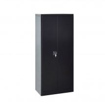 Bricoman - Armoire De Rangement 2 Porte En Métal Noir