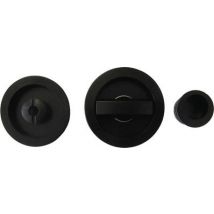Poignées De Porte Coulissante Rond Noir - Chainey