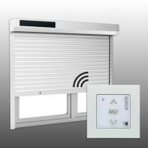 Protecta - Volet Solaire Aluminium Blanche H.135xl.120 Cm