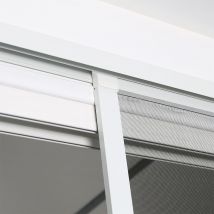 Bricoman - Moustiquaire Baie Vitree Coulissante Alu Blc L240xh230