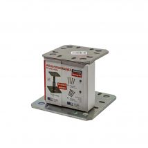 Bricoman - Pied De Poteau Réglable 100 X 100 Mm + Kit De Fixation