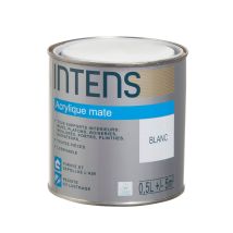 Intens - Peinture Acrylique Mate Monocouche Brun Comete 0.5 L
