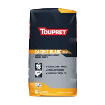 Enduit Garnissant En Poudre 2en1 Intérieur 15 Kg - Cachet Blanc Toupret