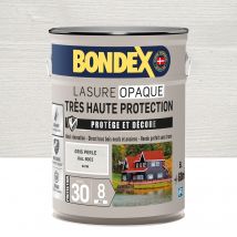 Lasure Opaque Très Haute Protection 8 Ans Gris Perle 5 L - Bondex