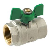 Pronorm - Vanne À Sphère Nf Passage Intégral Poignée Papillon Femelle / Femelle 12 X 17 (3/8")