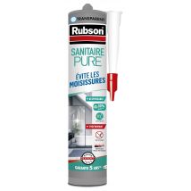 Rubson - Mastic silicone sanitaire anti-fongique transparent 280 ml Pure - RUBSON