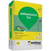 Weber Saint - Gobain - Joint Fin Blanc Pur E06 25kg Weber