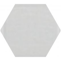 Bricoman - Faience 19,8 X 22,8 Cm Shiny White Hexagonal