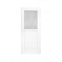 Bazin - Porte De Service Pvc Demi Vitrée Poussant Droit H.200 X L.80 Cm