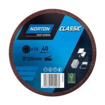 Saint Gobain - Disque Abrasif Pour Ponceuse Diam.125 Mm Lot De 10 - Norton
