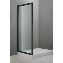 Acquavit - Paroi De Douche Retour Fixe Noir Mat L.90 Cm Kailin