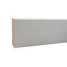 Plinthe Angles Vifs En Mdf Revêtu Papier Blanc 10 X 50 Mm Long.2,44 M - Sotrinbois