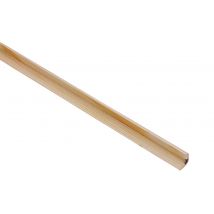 Baguette D’angle Arrondie En Pin Des Landes Sans Nœud 20 X 20 Mm Long.2,4 M - Sotrinbois