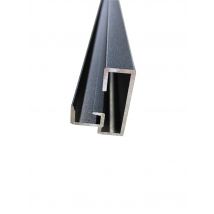 Kit'atelier - Poteau Terminaison Pour Verrière Aluminuim Hauteur 1300 Mm Noir Sablé
