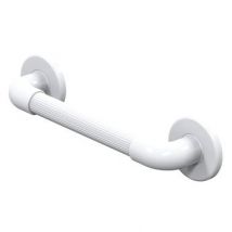 Barre D'appui Droite 60 Cm Texture Cannelée Gainée Upvc Blanc- Akw