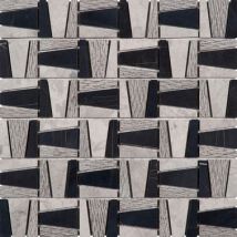 Bati Orient - Mosaïque Noir Gris L.30 X L.30 Marbre Trapeze