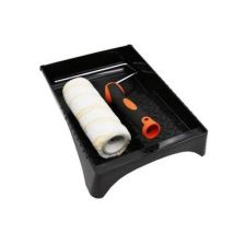 Kit À Peindre : 1 Rouleau Avec Manchon Polyamide Long.180mm + 1 Bac Pour Surfaces Régulières - Kenston