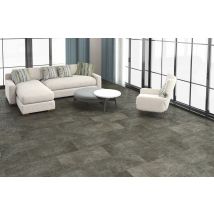 Dalle Spc Clipsable Brun, Résistant À L’eau, Ep.6 Mm Passage Très Intensif, Pierre Loft - Bati Orient