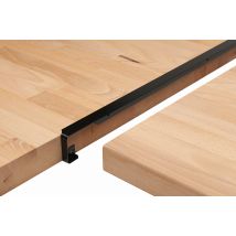 Sptd - Profil De Jonction Noir Angle Bord Droit Ep.3,8 Cm