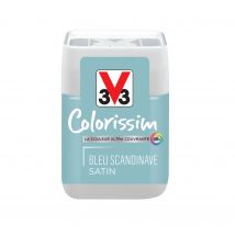 Peinture Intérieure Multi-supports Testeur Acrylique Satin Bleu Scandinave 75 Ml - V33 Colorissim