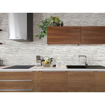 Keradom - Plaquette De Parement 16 X 40 Cm Peak White