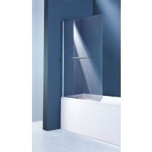 Elmer - Pare-baignoire Verre Transparent Chromé L.85 X H.140 Cm Icy