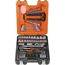 Bahco - Jeu de douilles de 1/4 po et 1/2 po 92 pcs S87+7 BAHCO