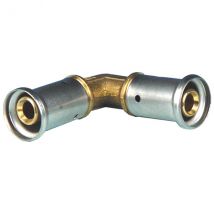 Henco - Coude 90° égal laiton multicouche à sertir TH ou BE Ø16x2.0