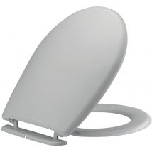 Siamp - abattant wc - monte carlo 3 - double charnières à dormant ajustable réversible - thermoplastique - blanc - siamp 45525118