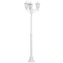 Laterna-lampadaire D'extérieur 3 Lumières Aluminium H192cm Blanc Eglo