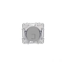 Prise murale RJ45 Odace Gris Aluminium Schneider Electric
