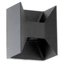 Eglo - MORINO-Applique d'extérieur LED 2 lumières Aluminium H18cm -