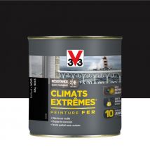 Peinture fer extérieur Climats extrêmes V33 noir brillant brillant 0.5 l
