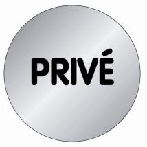 Novap - Plaque signalétique en Aluminium brossé ''Privé'' D.75mm - NOVAP - 4383224