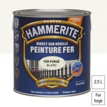 Hammerite - Peinture fer Direct sur Rouille Blanc forgé 2