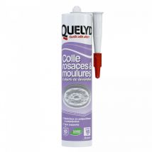 Quelyd - Colle rosaces & moulures et objets de décoration - cartouche de 310ml