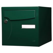 Renz - Boîte aux lettres normalisée 2 portes extérieur RENZ acier vert brillant