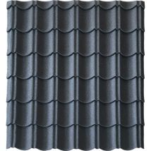 Mccover - Panneau tuile en acier galvanisé aspect granulé minéral Gris anthracite mat