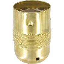 Douille E27 acier laitonné Legrand - Sans bague