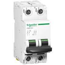 Schneider Electric - disjoncteur - schneider c60h-dc - 2 pôles - 10 ampères - courbe c - a9n61528