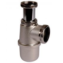Siphon de lavabo et vasque réglable en laiton Nickelé mat Valentin