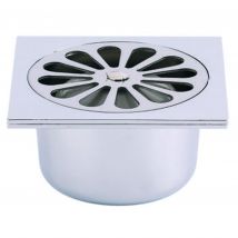 Valentin - Siphon de sol ABS gris 100x100