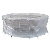 Ribimex - Housse pour table ronde et chaises 200xH80cm