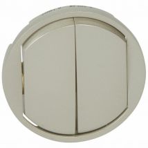 Legrand - Enjoliveur CELIANE pour double interrupteur ou va-et-vient ou poussoir – LEGRAND - 068302