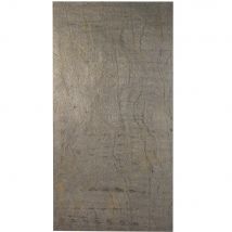 U-tile - Panneau d'habillage mural de douche 200 x 100 cm en pierre naturelle gris clair