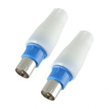 Sedea - 2 Fiches Coaxiales Tv Normalisées 9