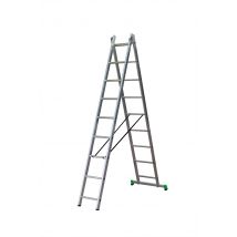 Échelle transformable avec stabilisateur CLT2 Centaure - 2 plans - 2 x 9 barreaux