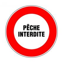 Novap - Disque d'interdiction - 'Pêche interdite'
